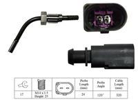 LUCAS Sensor, exhaust gas temperature (LGS7039)