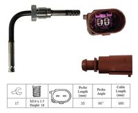 LUCAS Sensor, exhaust gas temperature (LGS7130)