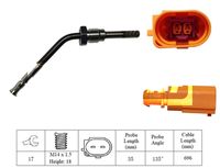 LEMARK Sensor, exhaust gas temperature (LXT163)